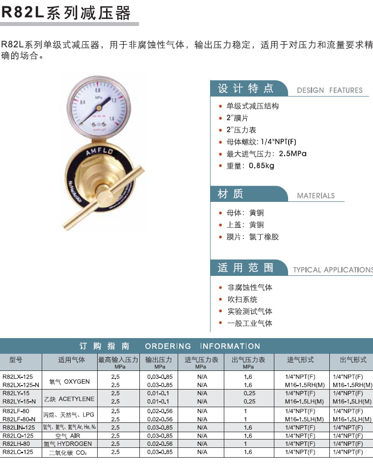 R82L系列减压器